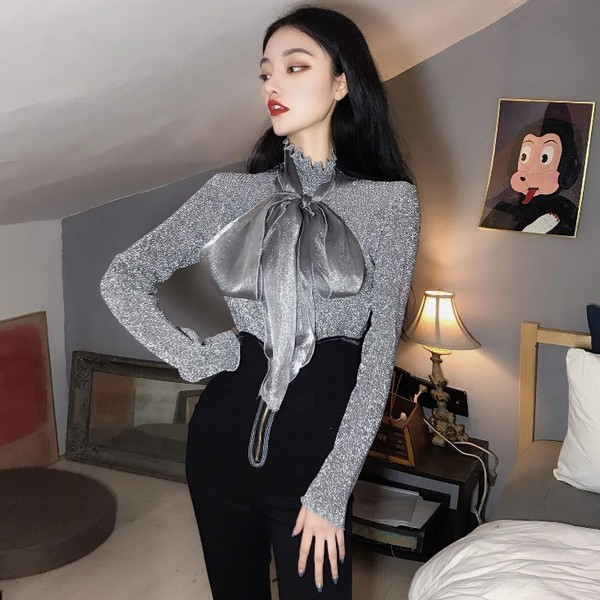 Modern ing szalaggal és fényes hatással három színben