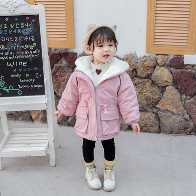 Gyerek téli kabát puha béléssel lányoknak rózsaszín és sárga színben