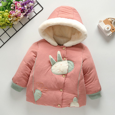 Új modellű gyerek téli kabát kapucnival több színben lányoknak