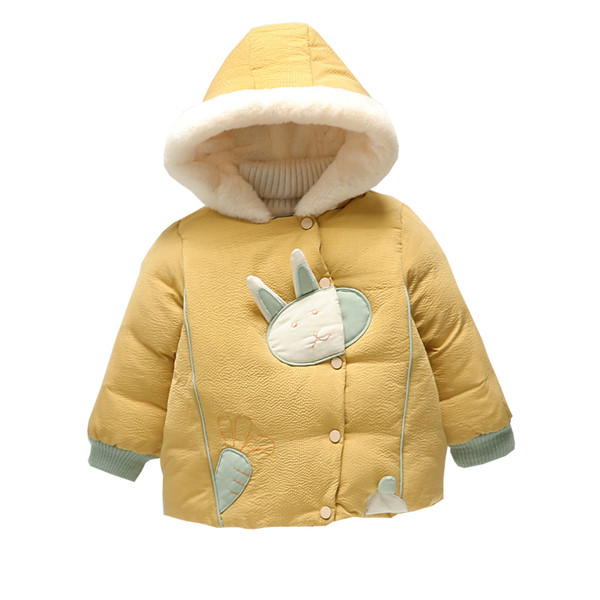 Új modellű gyerek téli kabát kapucnival több színben lányoknak