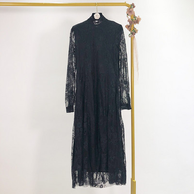 Női csipkeruha narancssárga, ciklámen és fekete színben