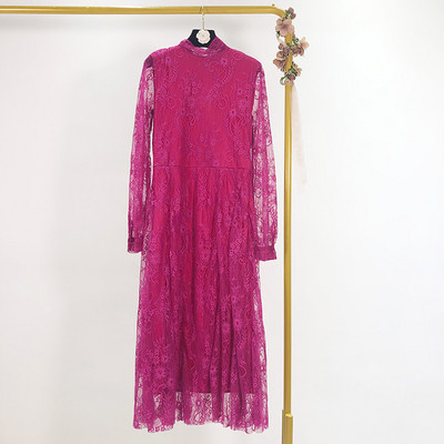 Női csipkeruha narancssárga, ciklámen és fekete színben