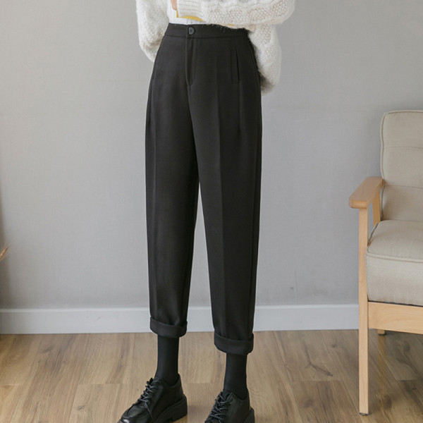 Μοντέρνα γυναικεία παντελόνια 9/10 σε καφέ, μπεζ και μαύρο χρώμα