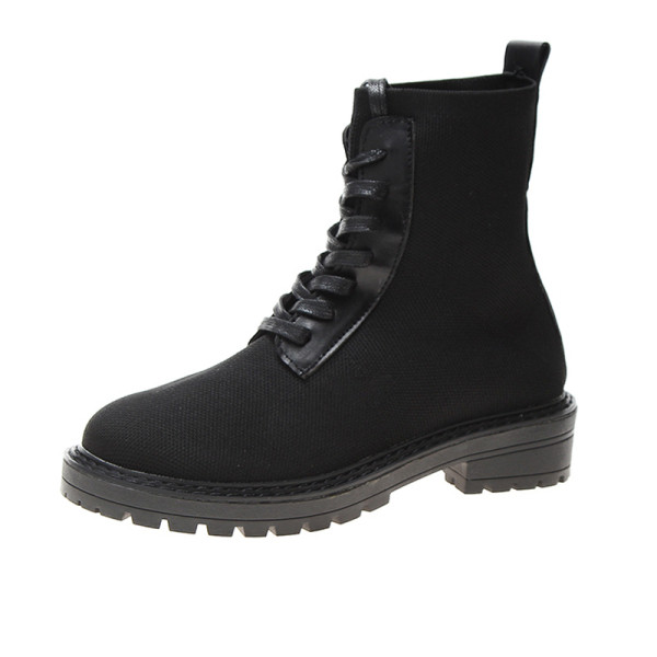 Fényes hatású modern női csizma fekete színben