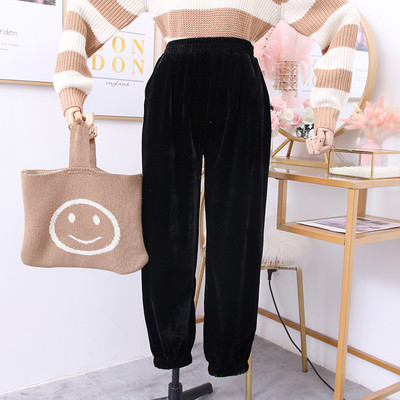 Divatos női bársony nadrág több színben