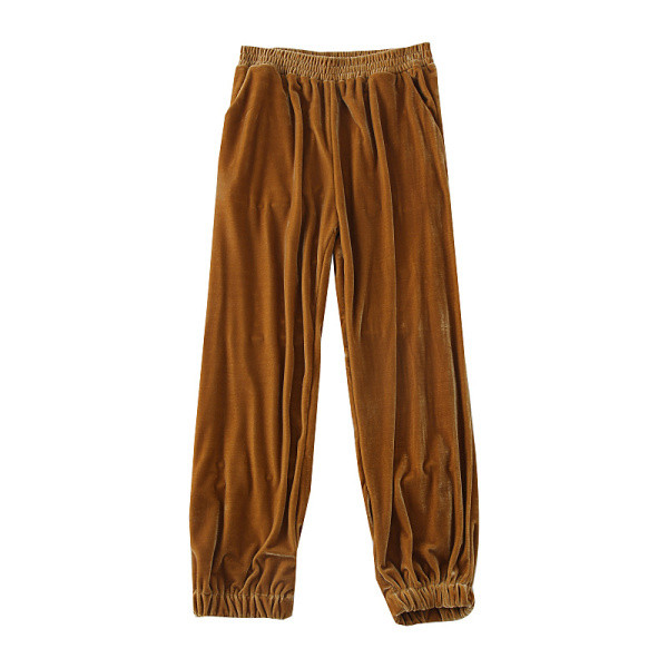 Divatos női bársony nadrág több színben