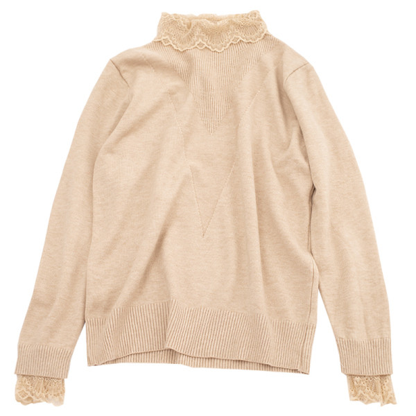 Modern női blúz csipkével és hosszú ujjú öt színben