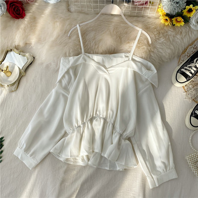 Γυναικεία σύγχρονη μπλούζα με μακριά μανίκια σε διάφορα χρώματα