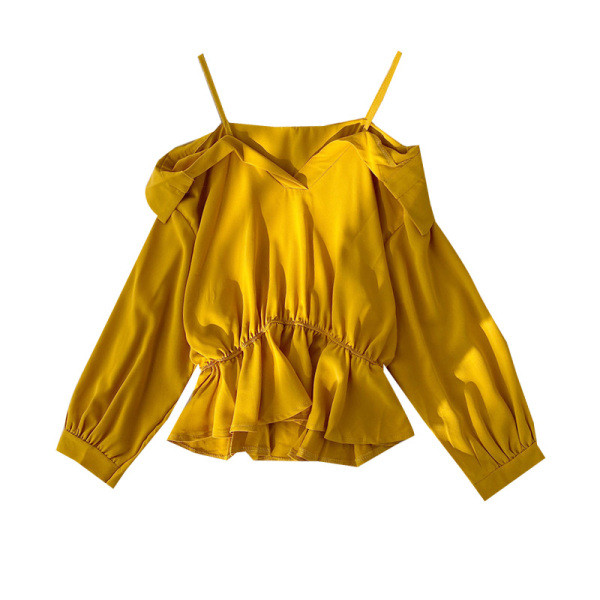 Γυναικεία σύγχρονη μπλούζα με μακριά μανίκια σε διάφορα χρώματα