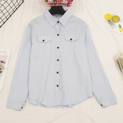 Modern női ing öt színben, klasszikus gallérral és gombokkal