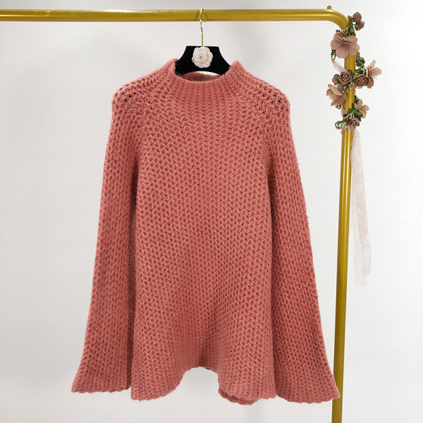 Γυναικείο πουλόβερ φαρδύ μοντέλο σε πολλά χρώματα