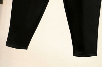 Αθλητικό casual γυναικείο παντελόνι σε μαύρο χρώμα