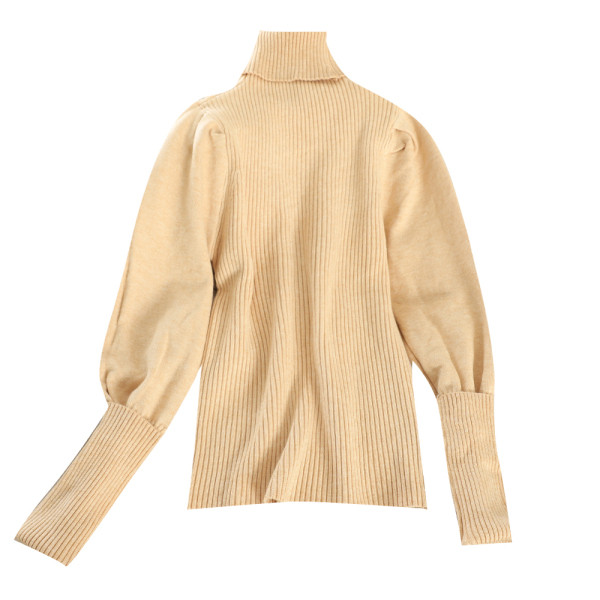 Μοντέρνο γυναικείο πουλόβερ με υψηλό κολάρο  σε διαφορετικά χρώματα