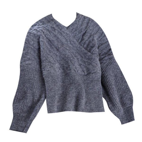 Μοντέρνο γυναικείο πουλόβερ  με λαιμόκοψη και μακρύ μανίκι σε διαφορετικά χρώματα