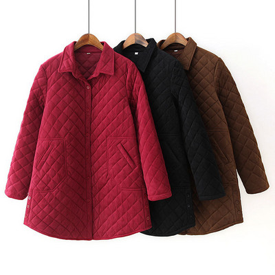 Ежедневно дамско дълго палто с джобове и копчета в кафяв,черен и розов цвят 