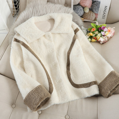 Modern női rövidkabát puha béléssel és gombokkal, három színben