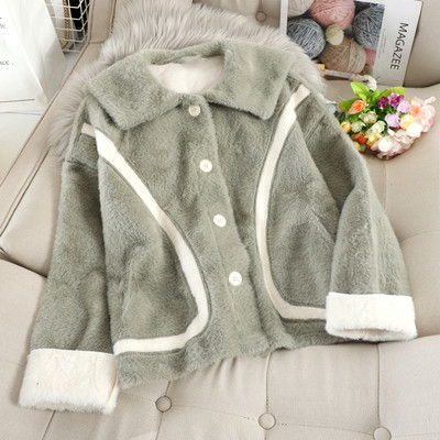 Modern női rövidkabát puha béléssel és gombokkal, három színben