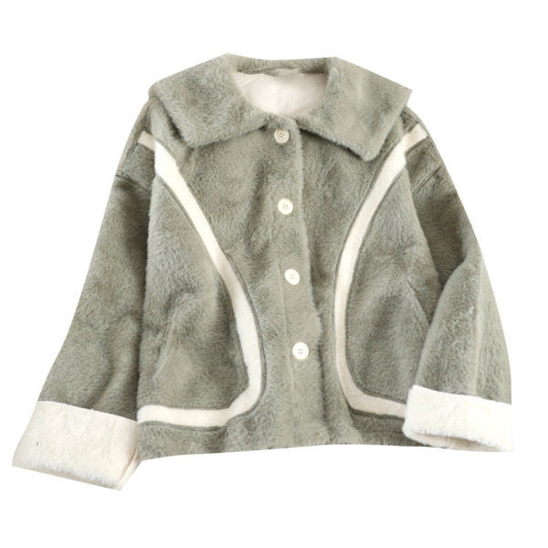 Modern női rövidkabát puha béléssel és gombokkal, három színben