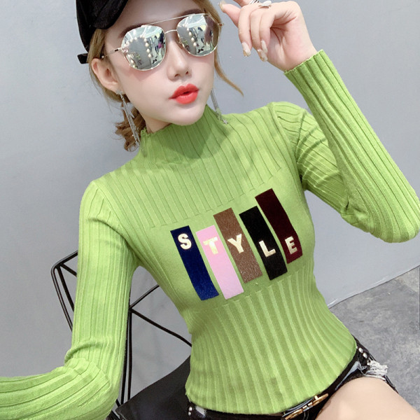 Γυναικεία μπλούζα με ψηλό γιακά σε διάφορα χρώματα