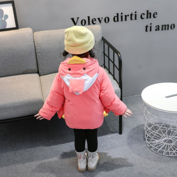 Geaca zilnica pentru copii in doua culori cu elemente 3D pentru fete