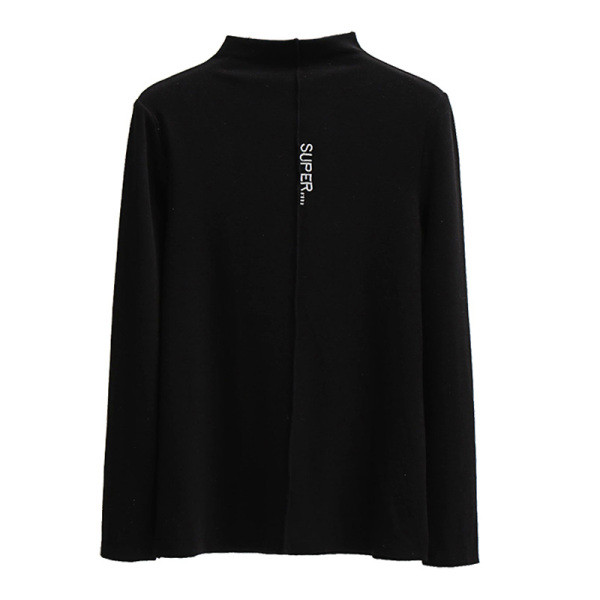 Γυναικεία μοντέρνα μπλούζα με μαύρο και καφέ χρώμα