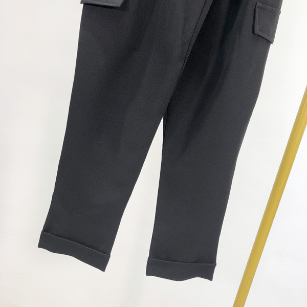 Női alkalmi nadrág magas derékkal és zsebekkel