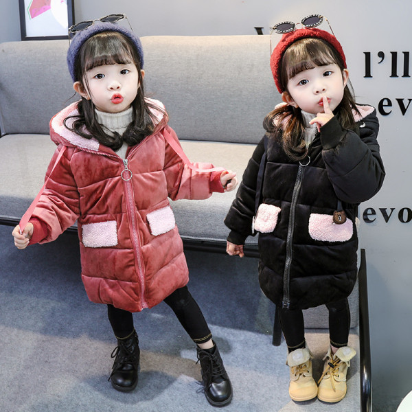 Νέο μοντέλο παιδικό μπουφάν για κορίτσια σε δύο χρώματα με στοιχεία 3D