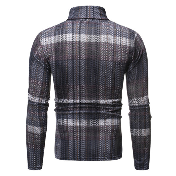 Casual ανδρικό  πουλόβερ με κολάρο 