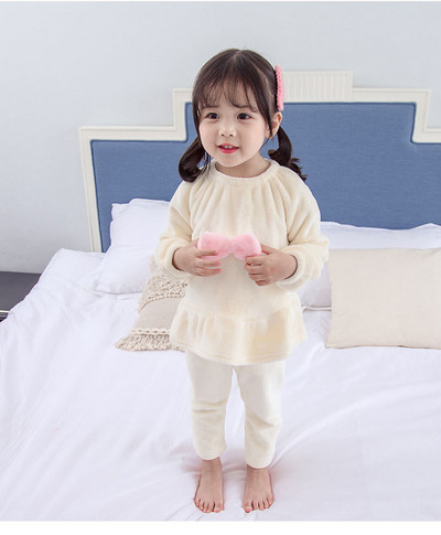 Παιδική πιτζάμα για κορίτσια σε δύο χρώματα με τρισδιάστατο στοιχείο