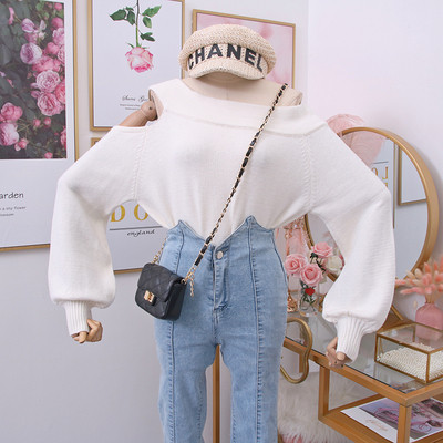 Καθημερινό γυναικείο πουλόβερ με λαιμόκοψη σε διάφορα χρώματα