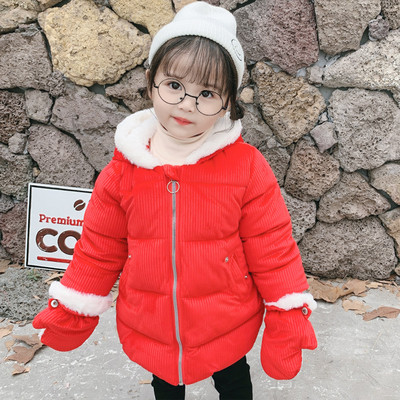 Μοντέρνο παιδικό μπουφάν για  κορίτσια σε τρία χρώματα με κεντήματα και ένα τρισδιάστατο στοιχείο