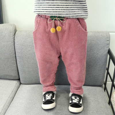 Μοντέρνα παντελόνια για κορίτσια σε τρία χρώματα με κορδόνια και τσέπες