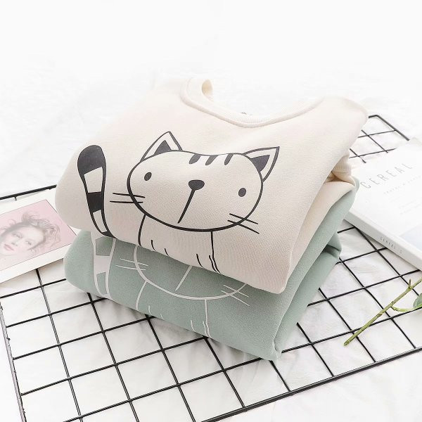 Μοντέρνα γυναικεία μπλούζα με στρογγυλό λαιμόκοψη και εφαρμογή σε πράσινο και μπεζ χρώμα