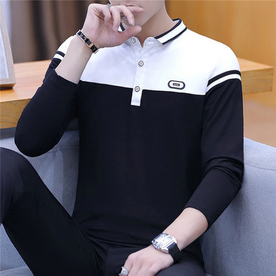 Modern férfi blúz három színben, klasszikus gallérral és gombokkal