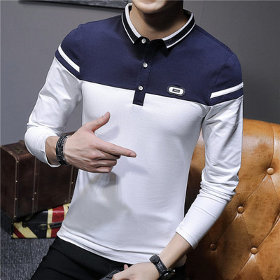 Modern férfi blúz három színben, klasszikus gallérral és gombokkal