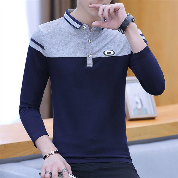 Modern férfi blúz három színben, klasszikus gallérral és gombokkal