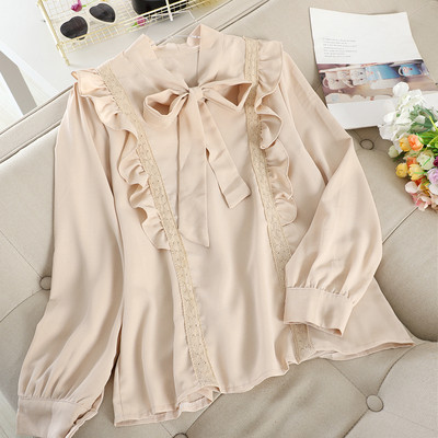 Μοντέρνο γυναικείο πουκάμισο με κολάρο σε τρία χρώματα