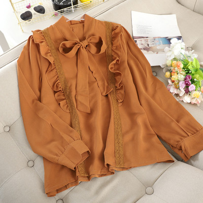 Μοντέρνο γυναικείο πουκάμισο με κολάρο σε τρία χρώματα