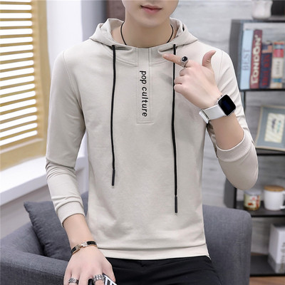 Hétköznapi férfi blúz három színben nyakkendővel és hímzéssel