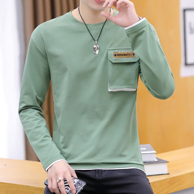 Lezser férfi blúz három színben, hosszú ujjal és zsebbel