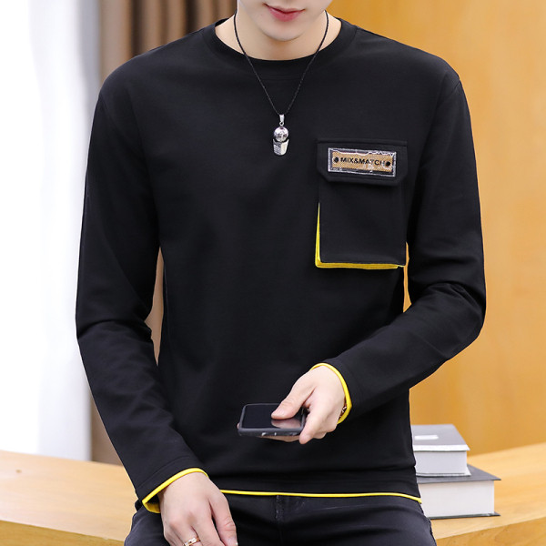 Lezser férfi blúz három színben, hosszú ujjal és zsebbel