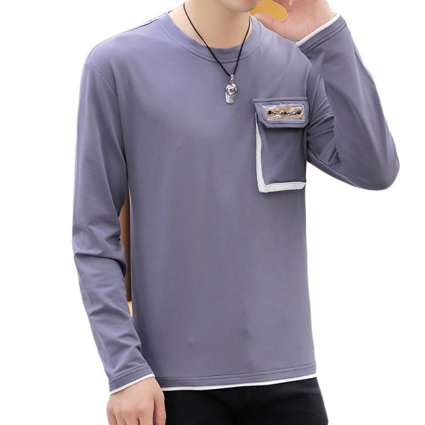 Lezser férfi blúz három színben, hosszú ujjal és zsebbel