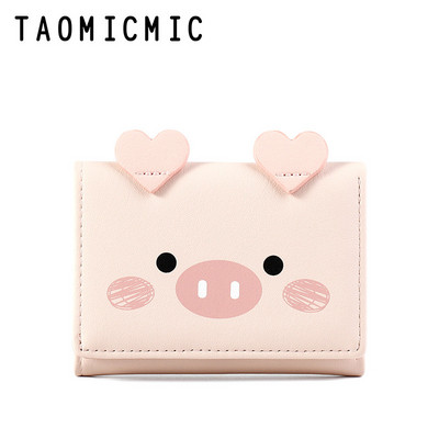 Modern női pénztárca rátéttel és 3D elemmel öt színben