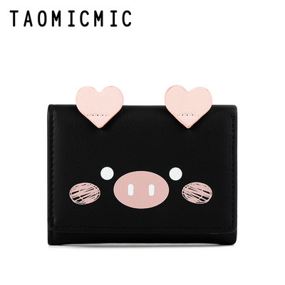 Modern női pénztárca rátéttel és 3D elemmel öt színben