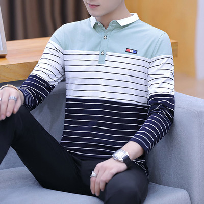 Modern férfi blúz gombokkal és klasszikus gallérral, három színben