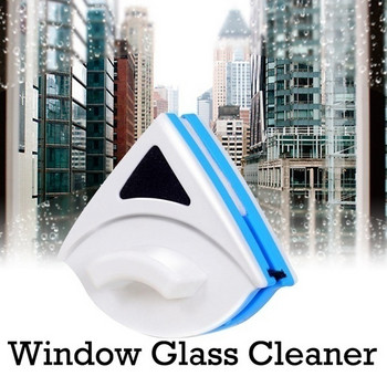 Двустранен почистващ уред за стъкла и прозорци в зелен и син цвят 