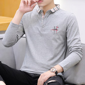 Aktuális férfi blúz három színben, hímzéssel és gombokkal