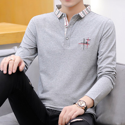 Aktuális férfi blúz három színben, hímzéssel és gombokkal