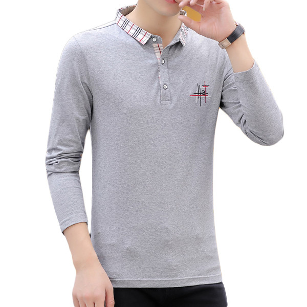 Aktuális férfi blúz három színben, hímzéssel és gombokkal