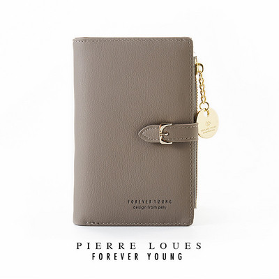 Napi női pénztárca cipzárral és csattal öt színben